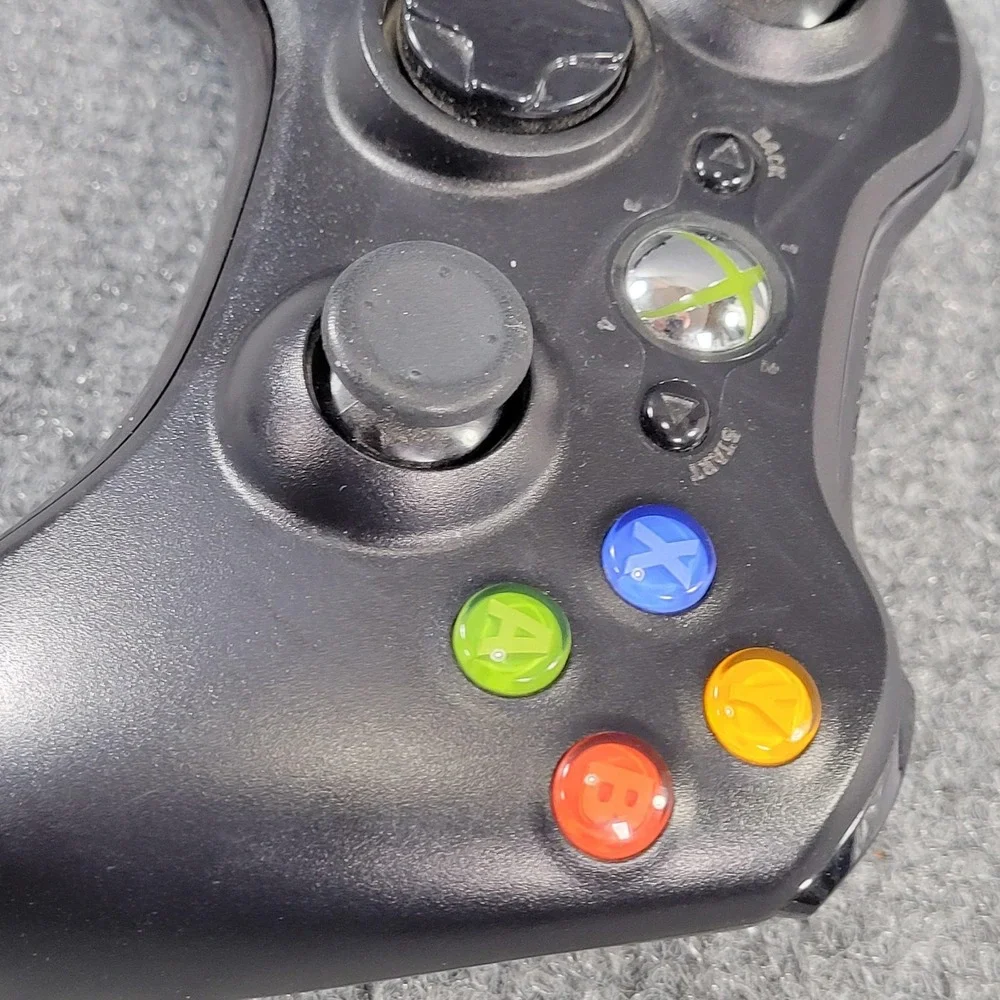 Microsoft Xbox 360 Wireless Controller 1403 Black Gamepad X851164-005 2.4GHz RF
